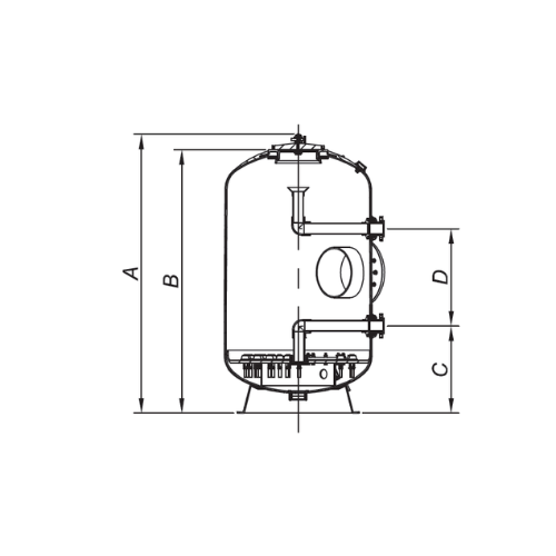 Hayward filter za javni bazen od stakloplastike HAY-050-0578