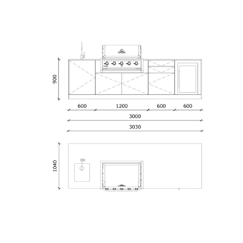 ELEEXA SET Premium 1 079/700 spoljna kuhinja