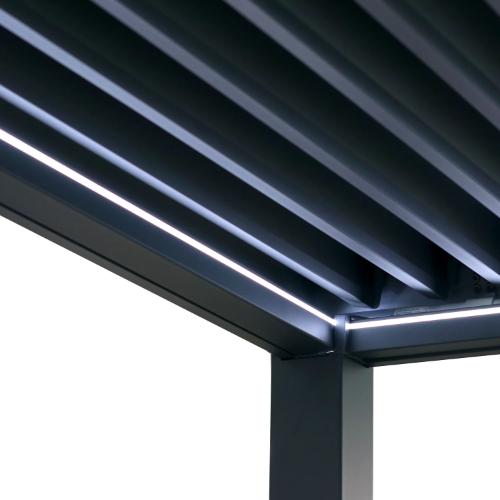 Wellis MotionFlex 300 bioklimatska pergola sa belim LED osvetljenjem